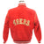 CHAQUETA BOMBER DE CUERO VINTAGE DE LA NFL SAN FRANCISCO 49ERS, TALLA PEQUEÑA