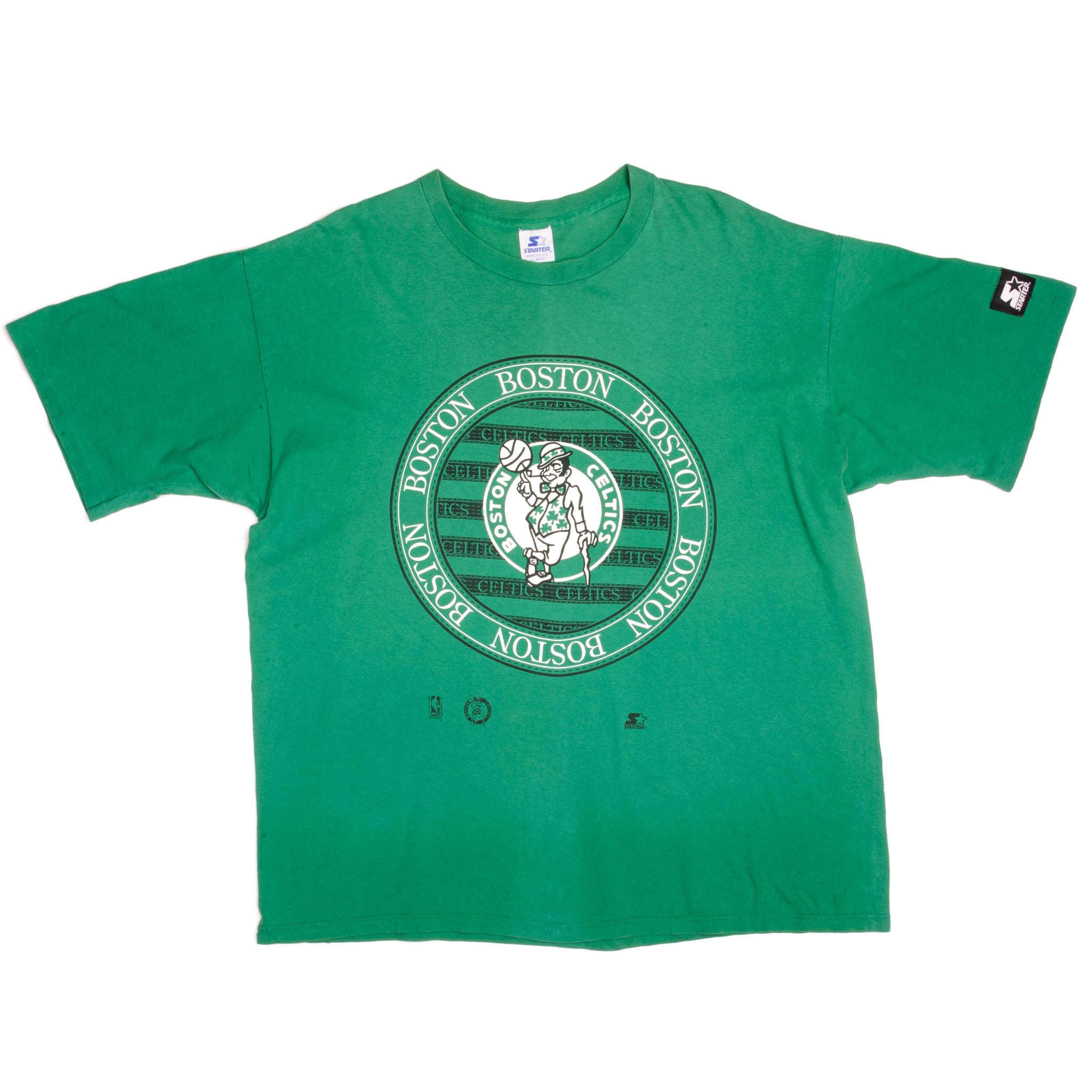 CustomCat Boston Celtics Retro NBA T-Shirt White / XL
