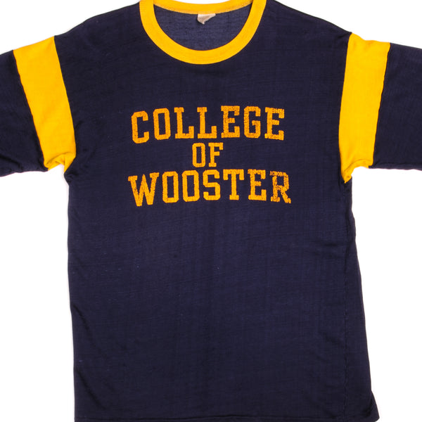 超歓迎された 70s USA製 Vintage College Felt Print Tee | www.barkat.tv