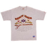 Vintage NFL Washington Redskins NFC Champions XXVI Super Bowl Nutmeg Mills Tee Shirt 1991 Size Large Made In USA.
