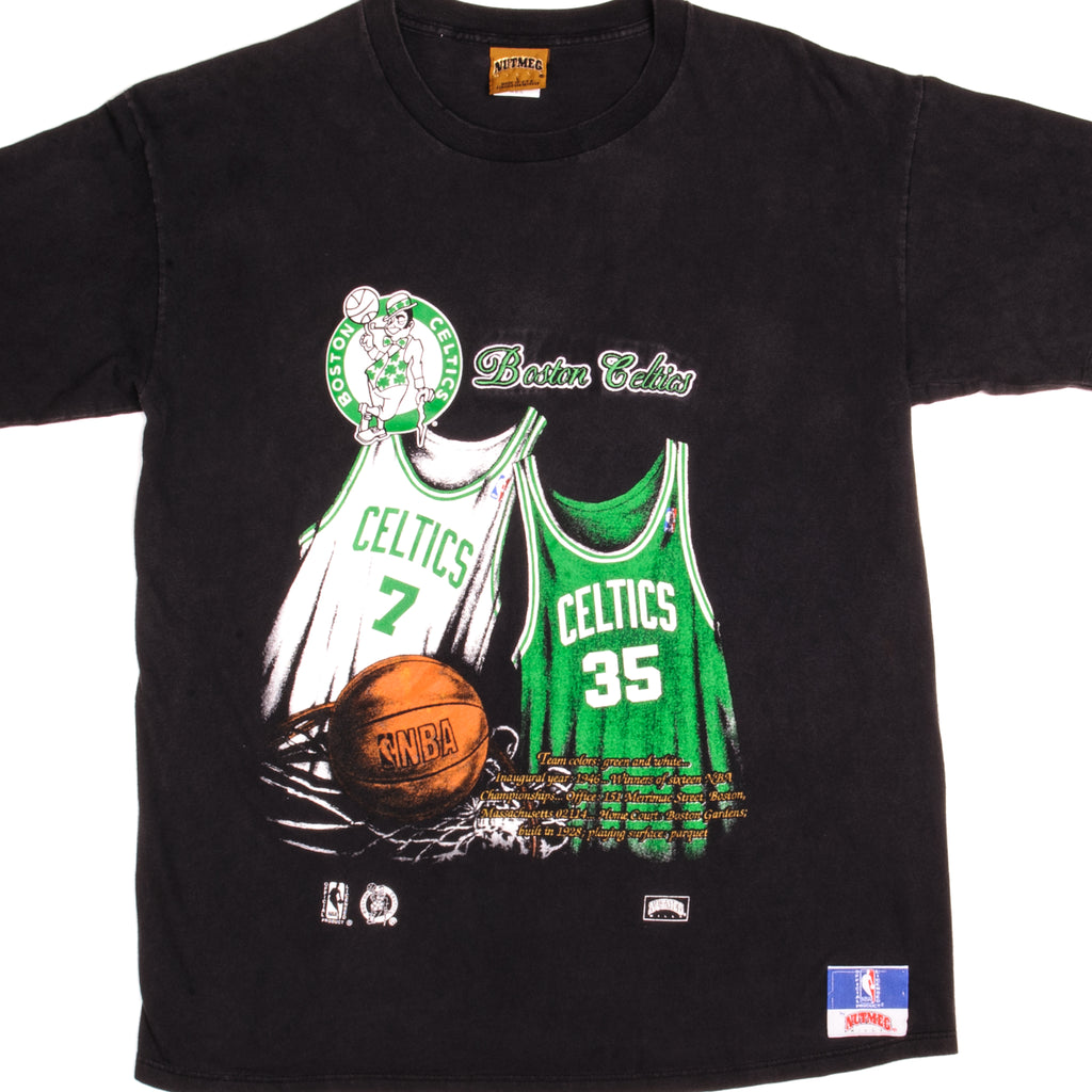 Vintage 1980's Logo 7 Boston Celtics NBA Basketball Crop 