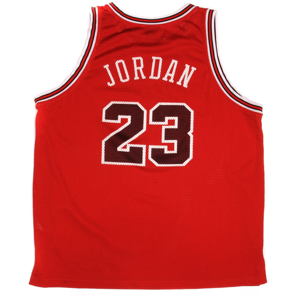 90's Michael Jordan Chicago Bulls Champion Black Alternate NBA Jersey Size  44 Large – Rare VNTG