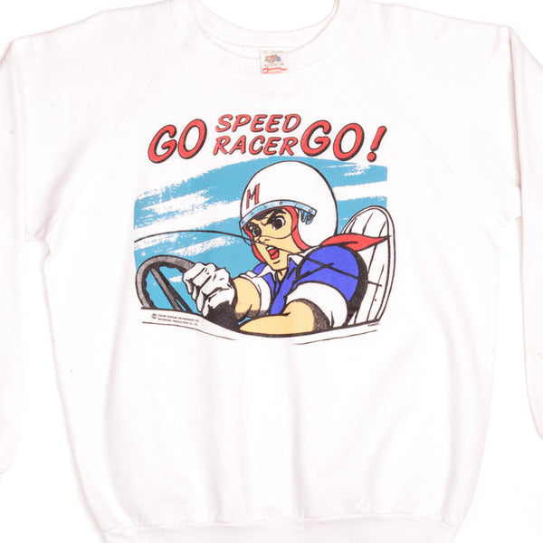 VINTAGE SPEED RACER SWEATSHIRT 1980s SIZE XL MADE IN USA