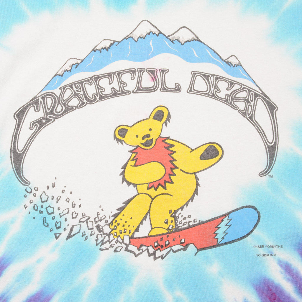 Grateful Dead Snowboard Bears Tie Dye T-Shirt