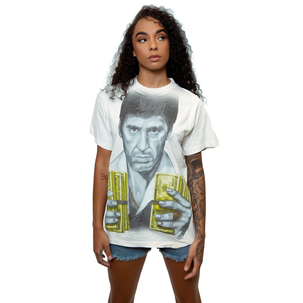 CAMISETA VINTAGE DE SCARFACE DE TONY MONTANA, TALLA MEDIANA