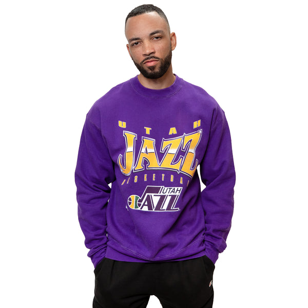 SUDADERA VINTAGE NBA UTAH JAZZ AÑOS 90 TALLA XL FABRICADA EN EE. UU.